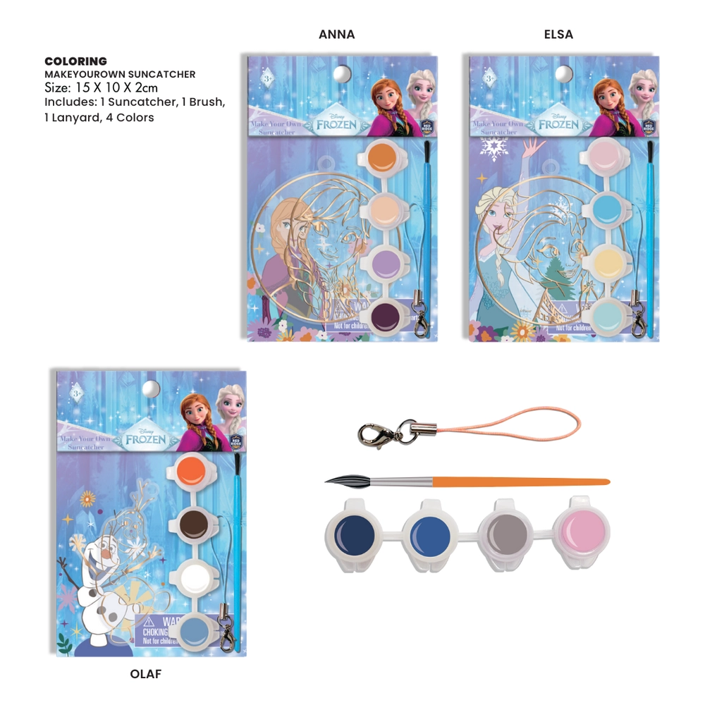 Make Your Own Suncatcher Arts & Crafts Kit - Elsa - 3+ years 7 pcs
