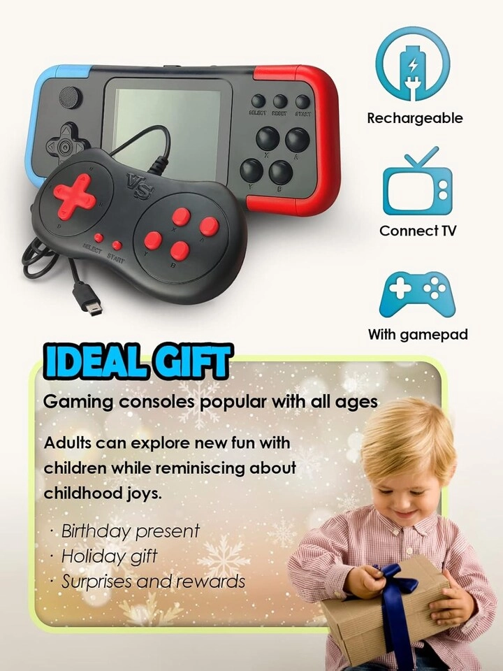 Handheld Game Console Retro - 660 Games 3.0-Inch Color Screen