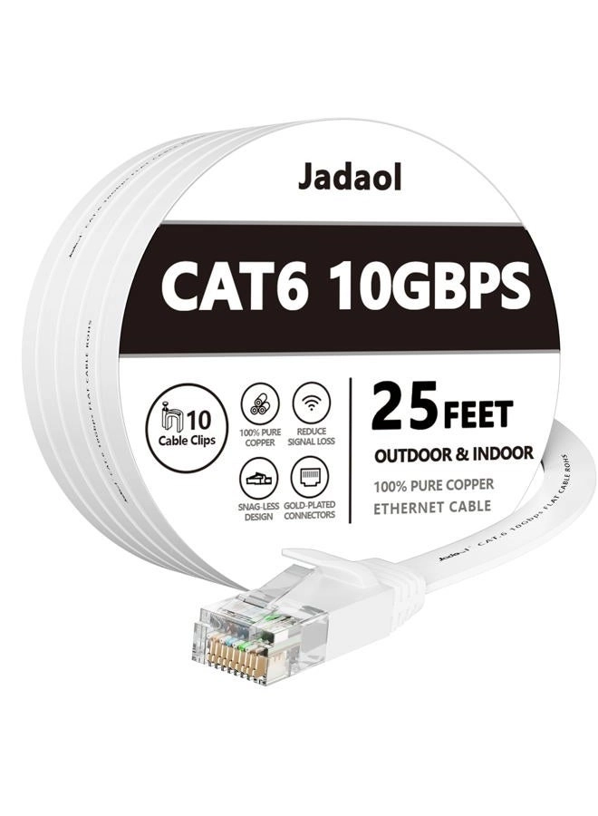 Jadaol Cat 6 Ethernet Cable - 25 ft