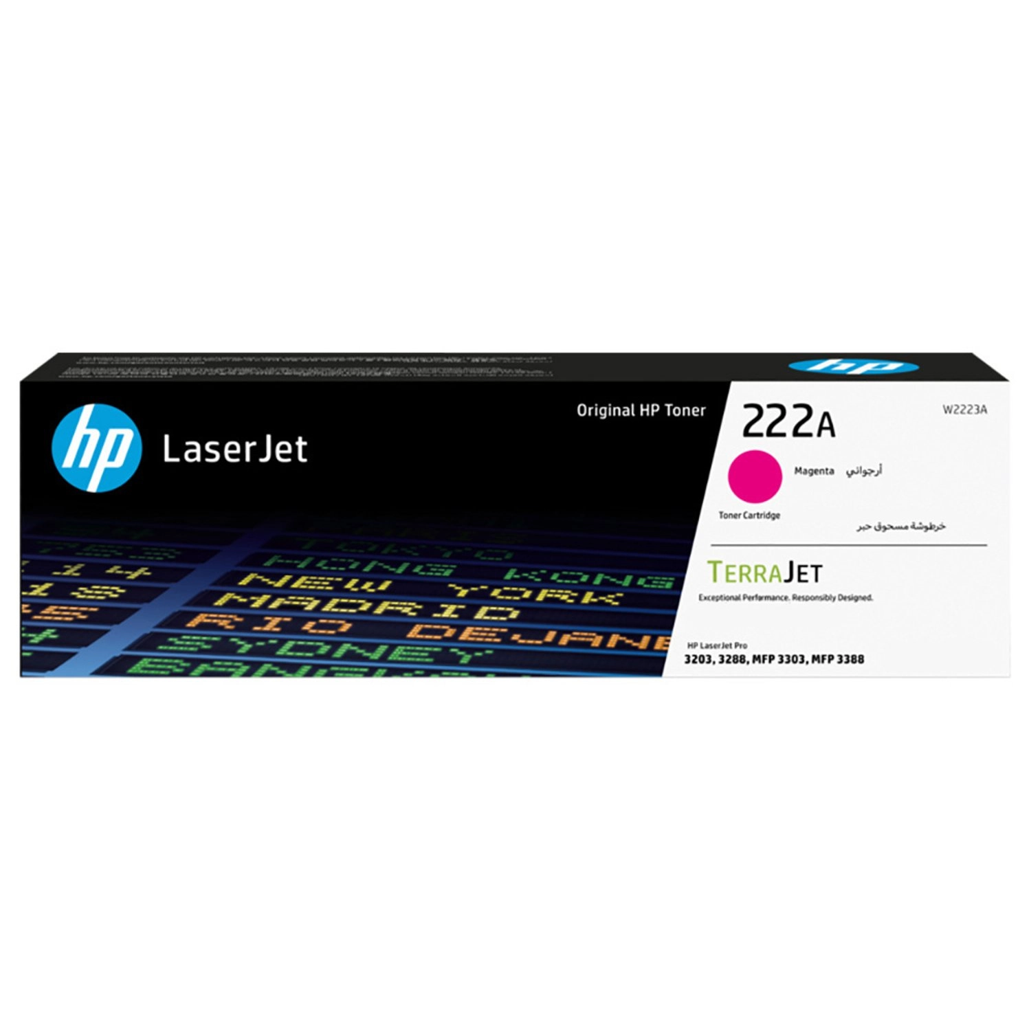 222A Toner Cartridge - Black Cyan Yellow Magenta