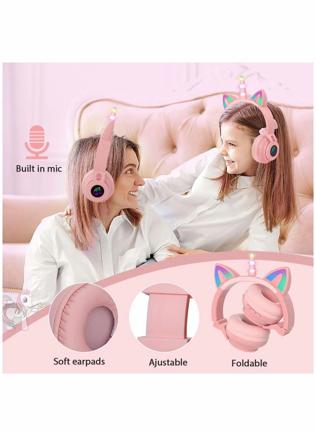 Unicorn Headphones Wireless Headphone