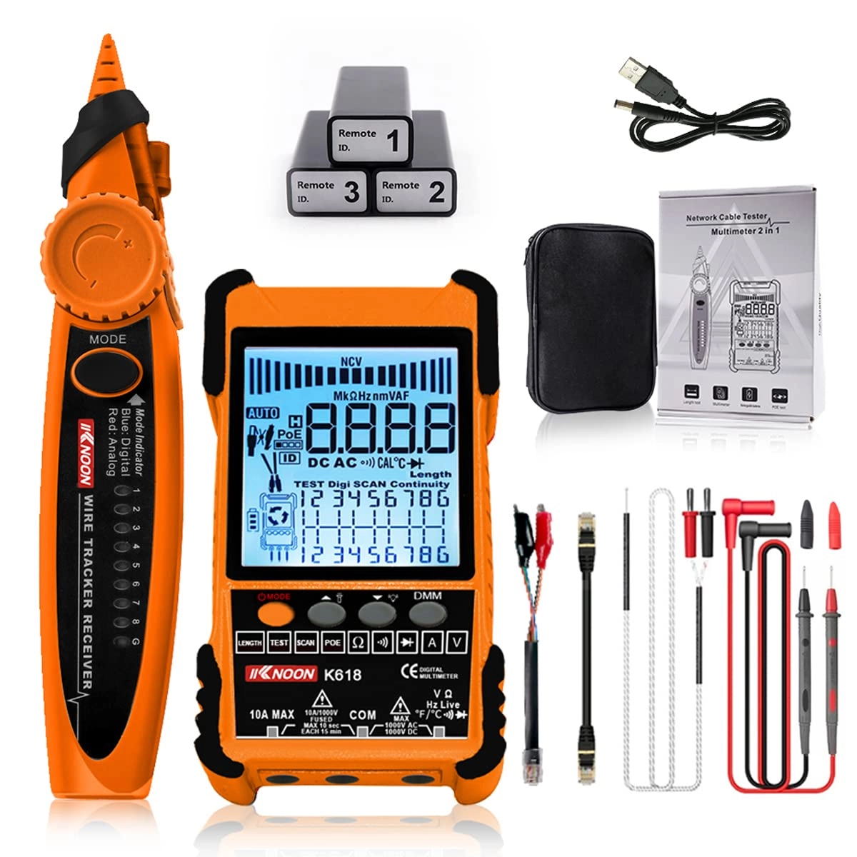 XINTIANBO Network Cable Tester - Multifunctional PoE 600m