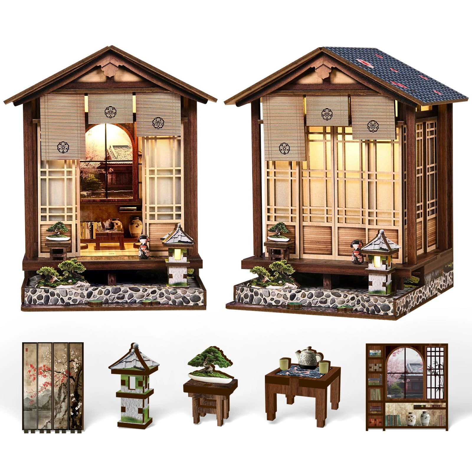 CRESYMME Book Nook Kit - The Zen Garden Shed