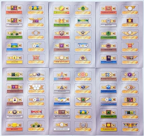 Terraforming Mars: Milestones & Awards