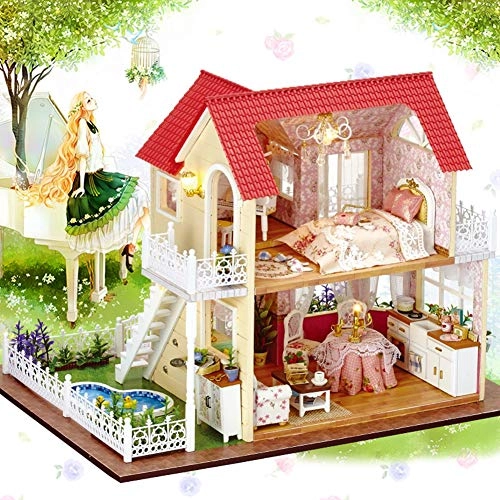 DIY Dollhouse - Romantic Miniature with Furniture