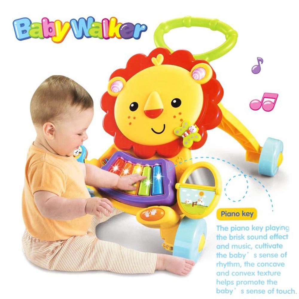 Baby Push Learning Walker - Musical Activity Detachable Play Panel