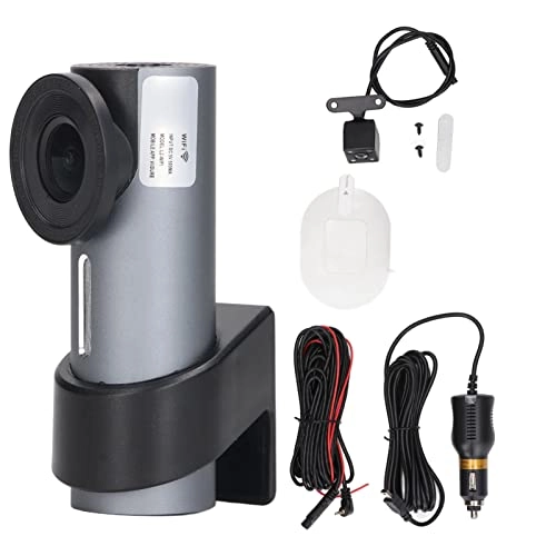 Car Front Rear Dash Cam - 150° Wide Angle WiFi 360° Rotatable