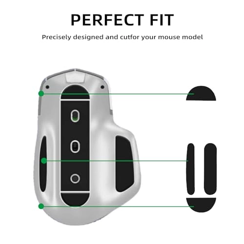 Mouse Feet Sticker - Logitech MX Master 3 / 3S Teflon Black