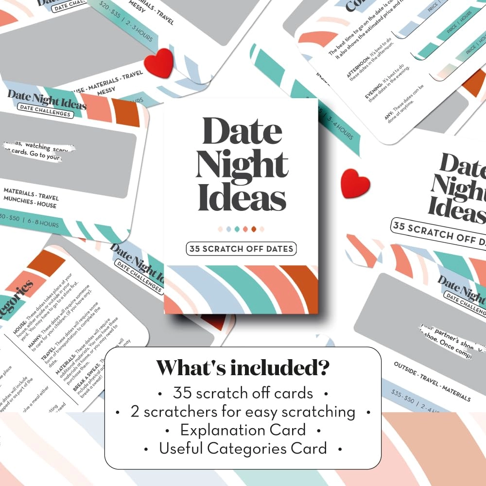 Scratch Off Date Night Ideas Card Game