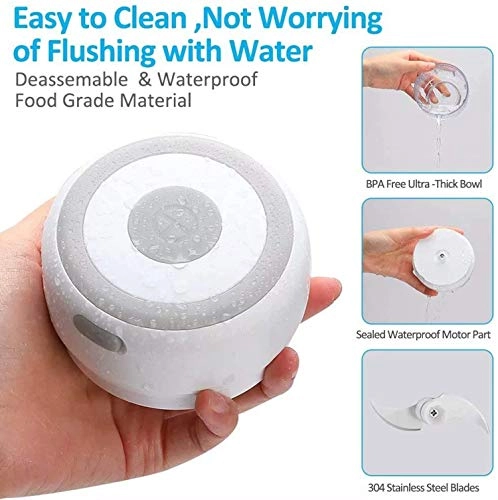 Mini Food Chopper - 100ml USB Rechargeable