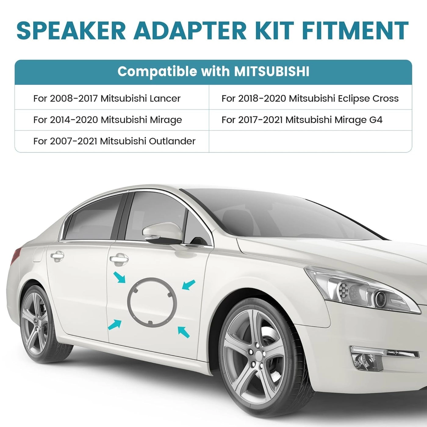 6.5 Inch Speaker Adapter Bracket Kit