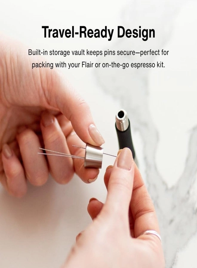 Weiss Distribution Technique (WDT) Tool - Stainless Steel Silicone Grip Includes 6 Pins