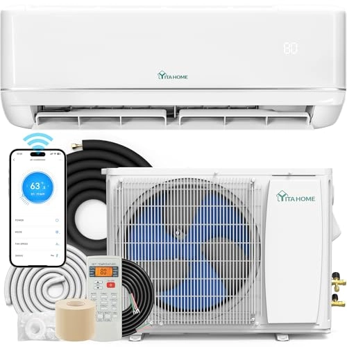 Mini Split Air Conditioner Heat Pump System - WiFi 1600W