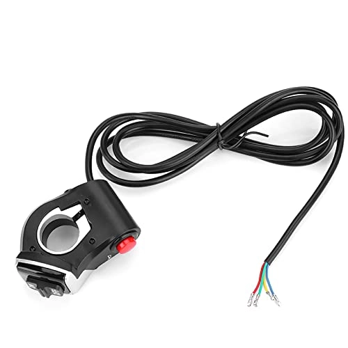 Mountain Bike 2 in 1 Light Horn Switch Button - 1.7m cable 22.5mm handlebar