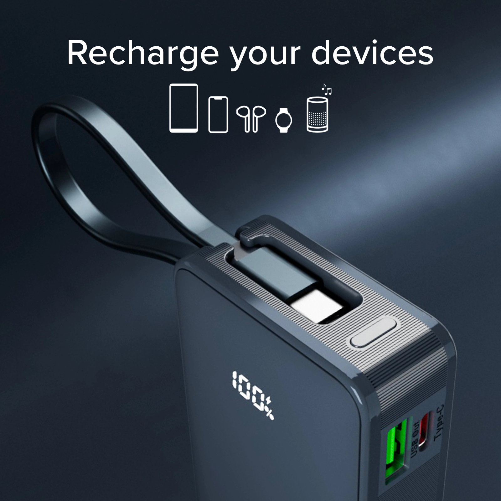 Power Delivery Powerbank - 10000mAh