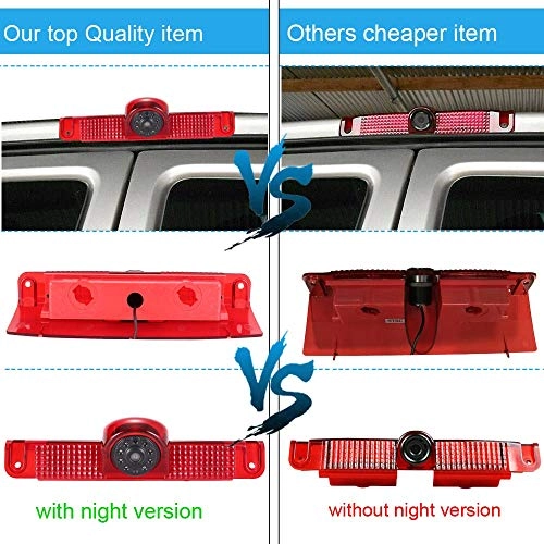 720P Brake Light Reversing Camera - Night vision 1280 x 720 pixels
