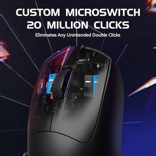 M4 Superlight Gaming Mouse - 2.4G/Bluetooth/Wired