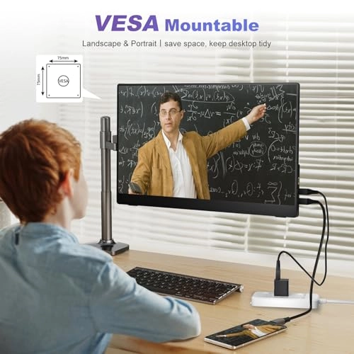 Capacitive Touchscreen HDMI Monitor - Portable Monitor 18.5 7 inch 1024x600