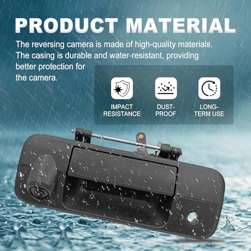 Tailgate Handle Backup Camera - HD Night Vision RCA 720P