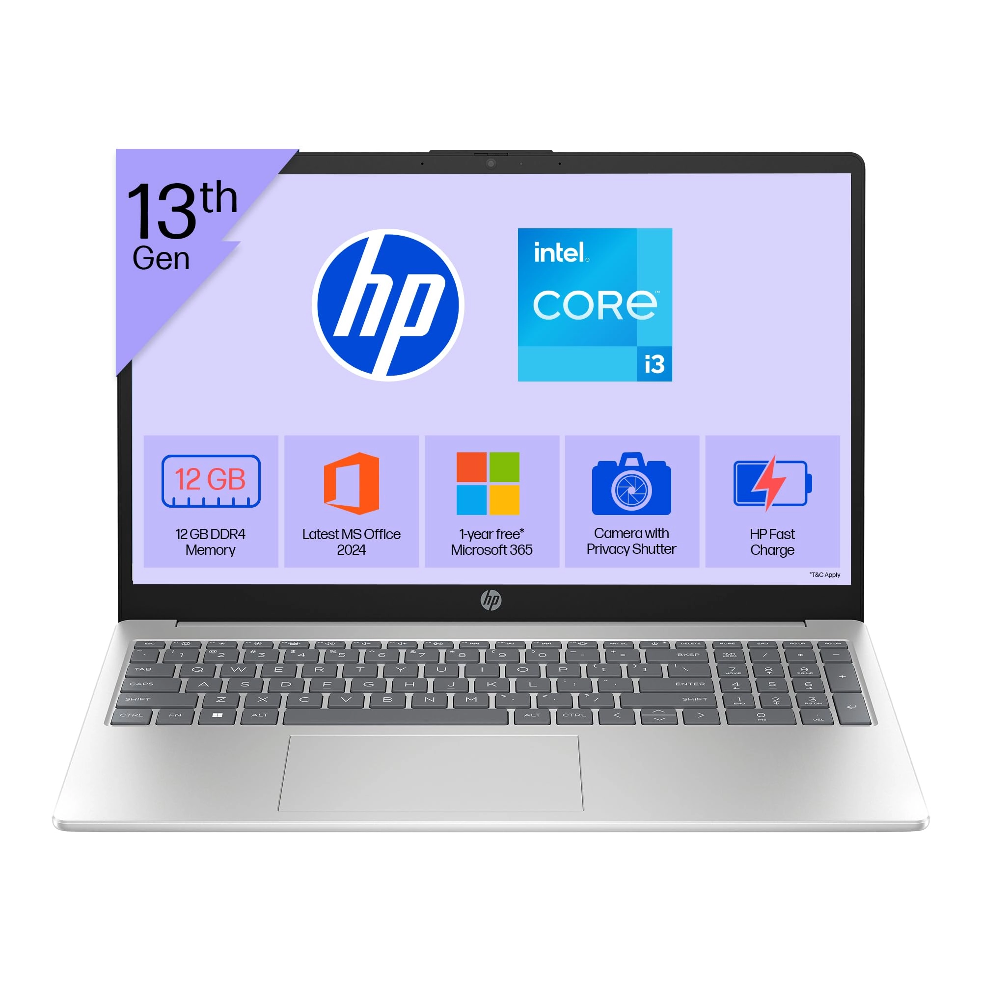 HP 15-fd0123dx - 15.6'' Core i3-1315U 12GB DDR4 512GB SSD