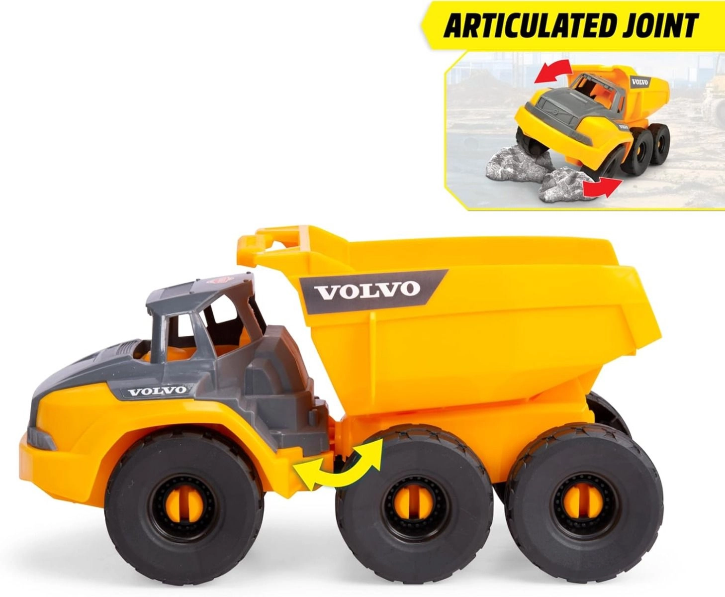 Volvo Tough Hauler Dump Truck - 26cm Yellow
