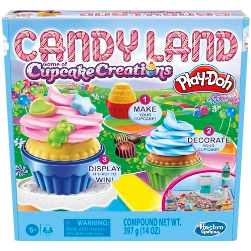 Candy Land Cupcake Creations - 7 Play-Doh Cans and Tools