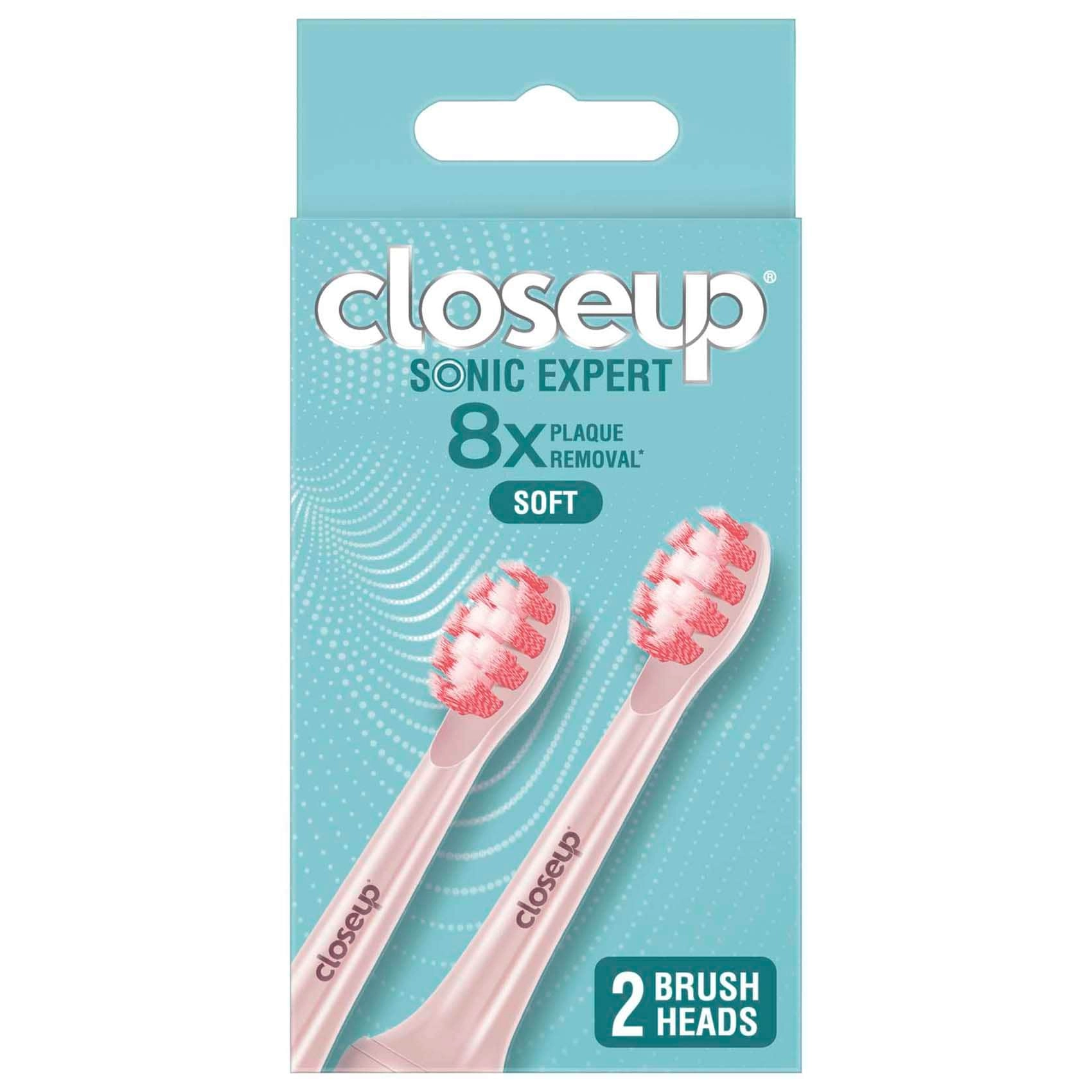closeup Sonic Expert Refill - Pink Pack of 2