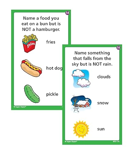 Auditory Memory for Inferences Fun Deck Cards - Kid 56 pieces