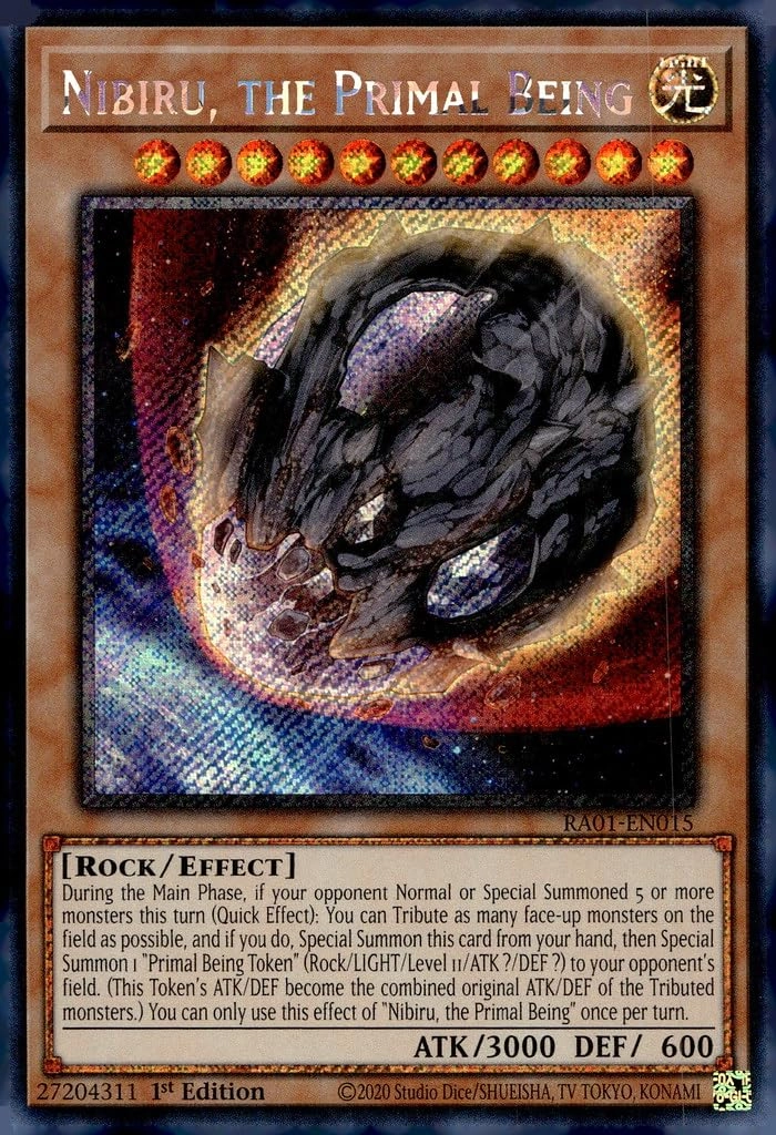 Yu-Gi-Oh! Anime Nibiru, The Primal Being RA01-EN015 - 1st Edition