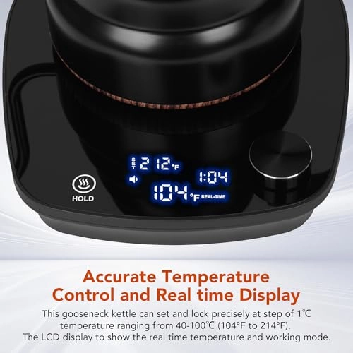 Gooseneck Temperature Control Electric Kettle