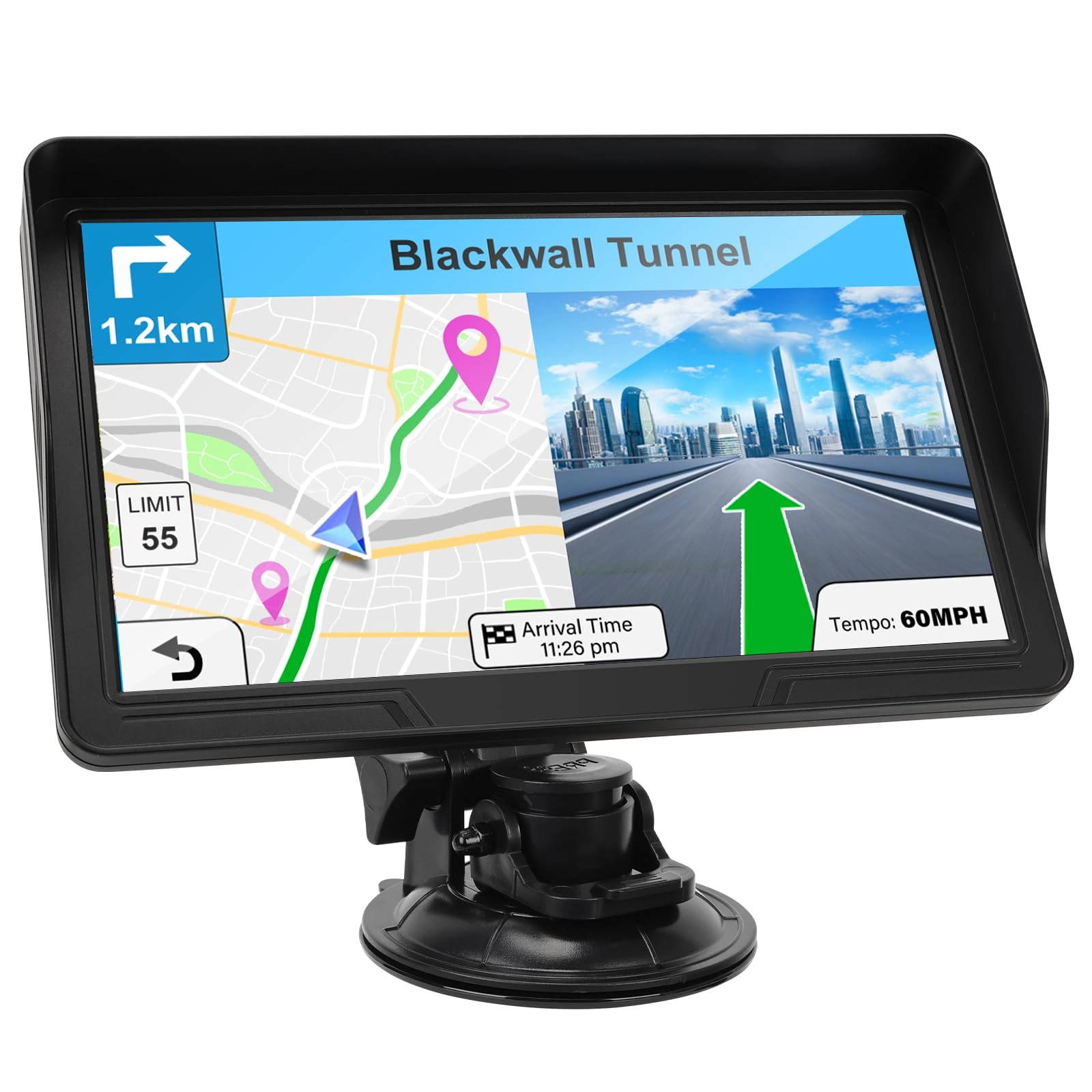 GPS-HJX GPS Navigator for Trucks - 9 inch B0G24WZDMT Free Lifetime Map Updates