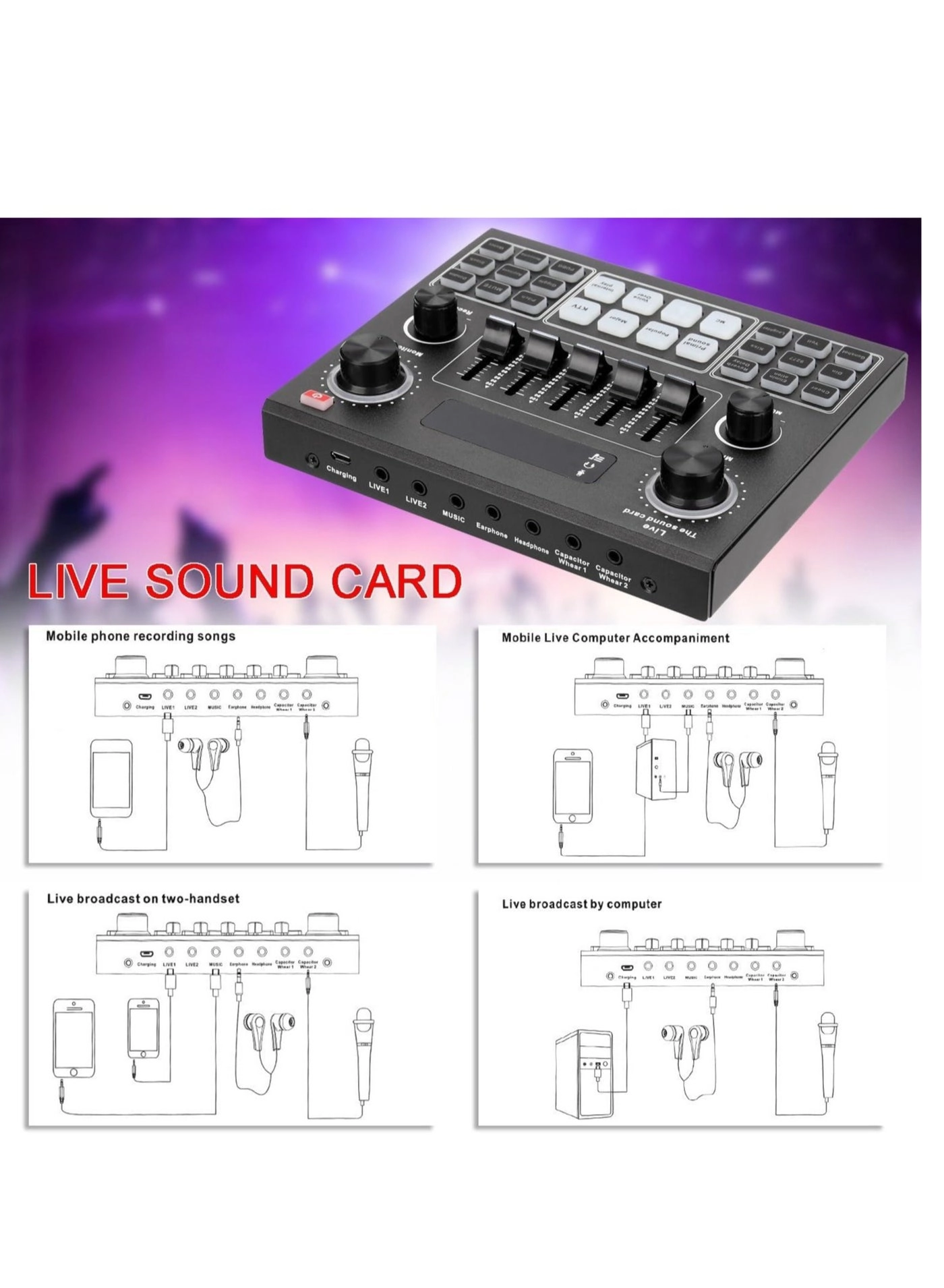 Live V9 + BM800 Wired Microphone Kit