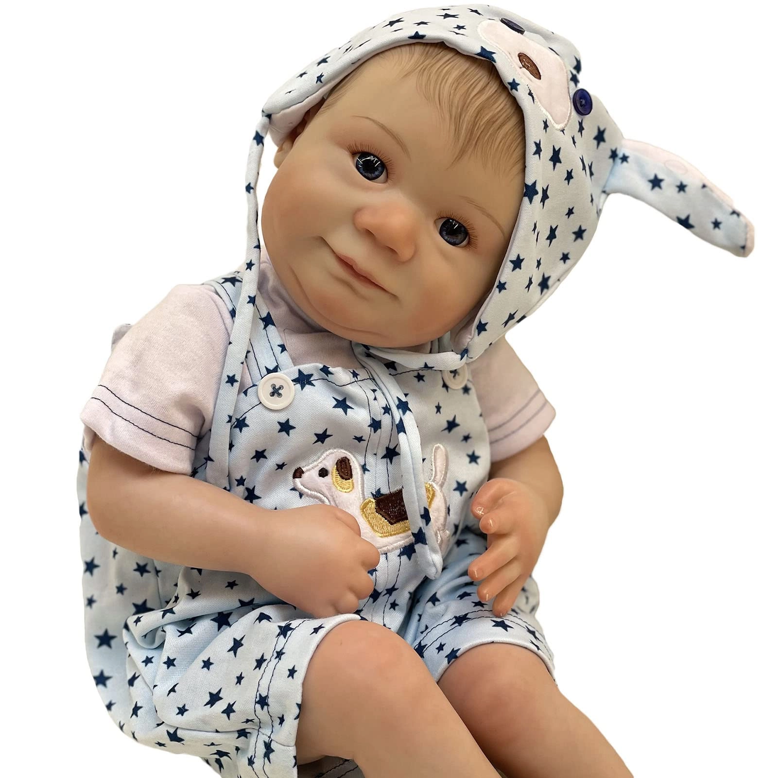 Rebirth Baby Doll - 20 Inch Vinyl Cotton Body Blue Eyes
