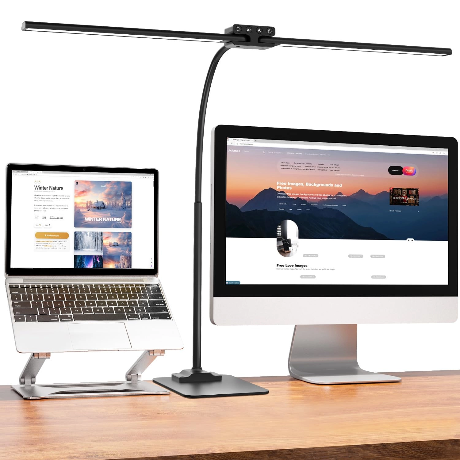 EppieBasic UDL-24V-80-Bse - 24W Desk Lamp Double Head