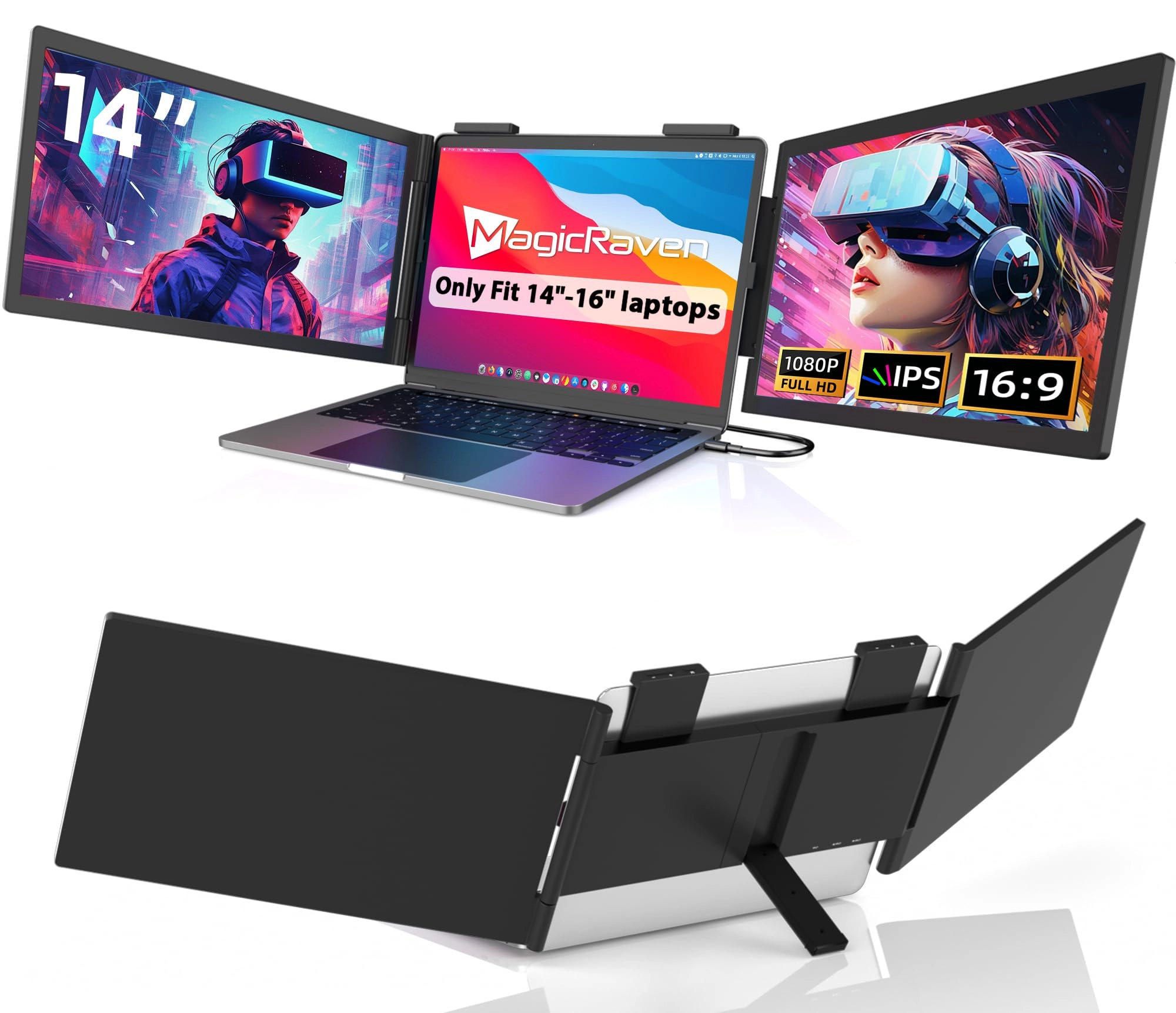MAGICRAVEN portable monitor - FHD 1080p 14 inch