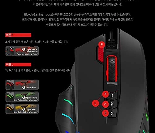 BLOODY J95 Gaming Mouse - Wired