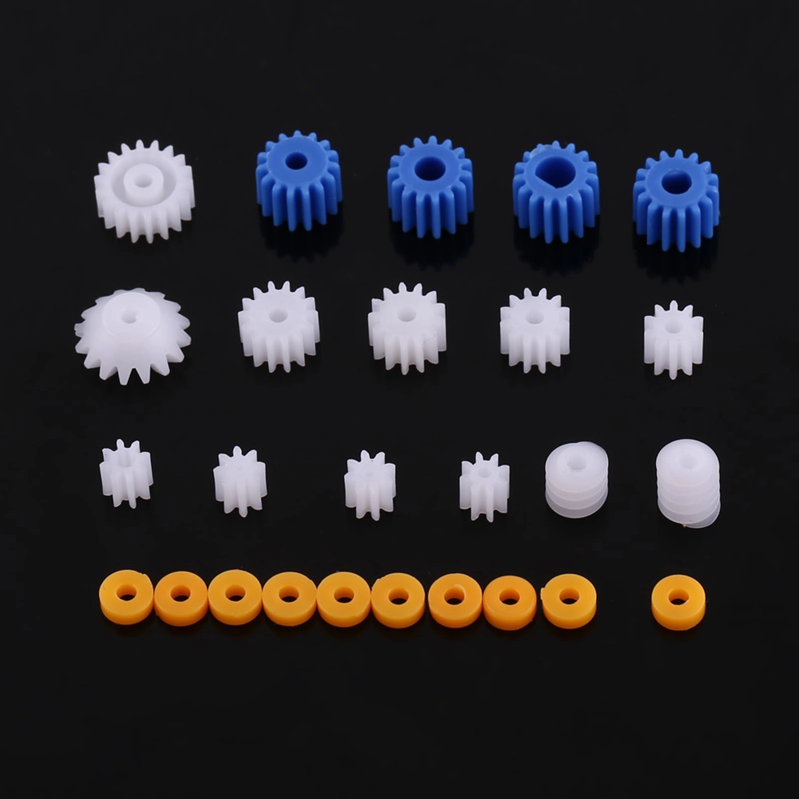 NDNCZDHC Spindle Worm Gear Sleeve Set - 26PCS 2MM 2.3MM 3MM 3.17MM 4MM