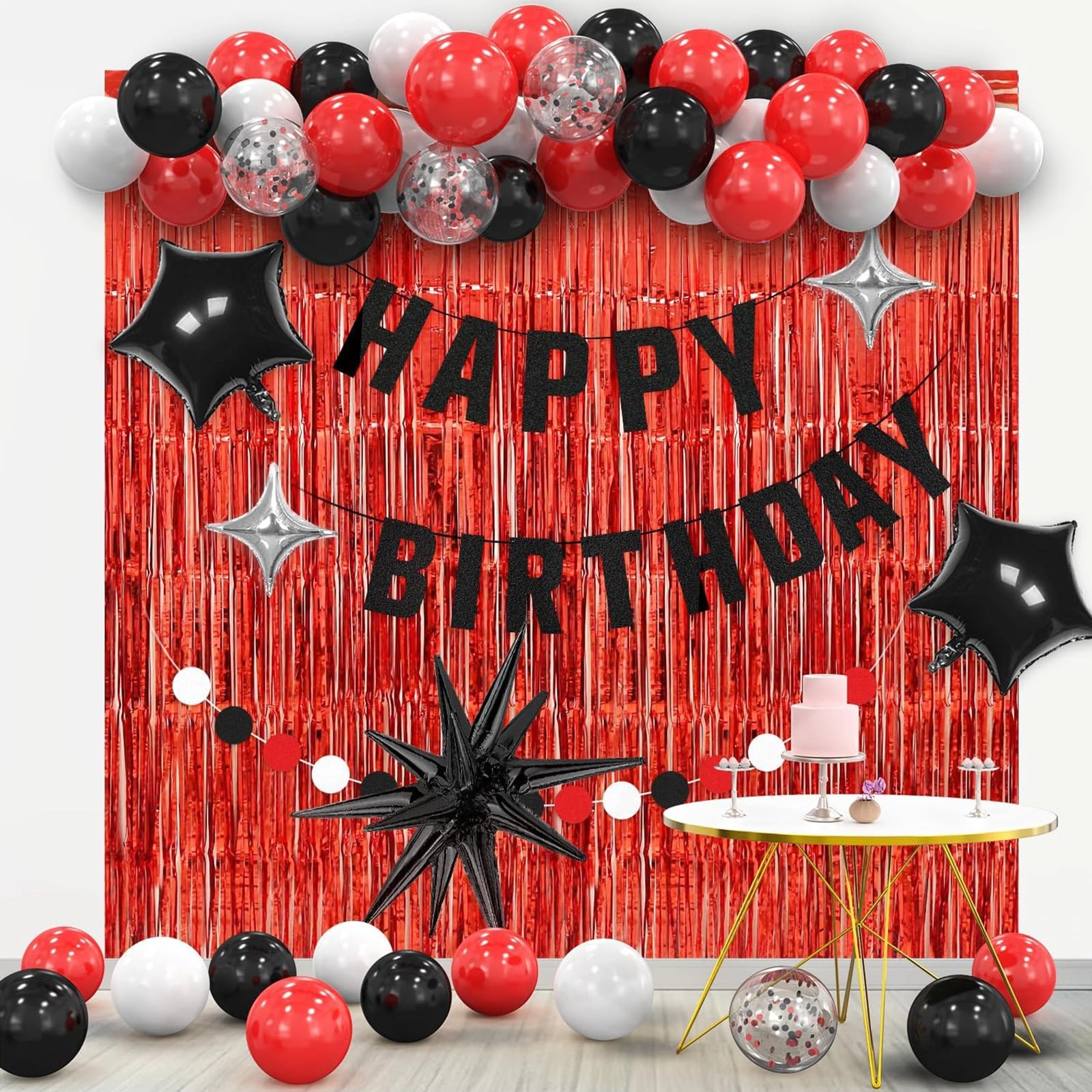 Tinsel Curtains - 2 Pack Christmas
