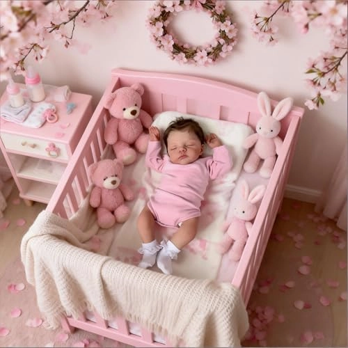 Reborn Baby Doll - 19 Inch Soft Cloth Body Sleeping Ages 3+