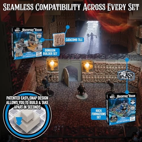 Dungeon Builder Set - 159 Pc Painted 3D Interchangeable