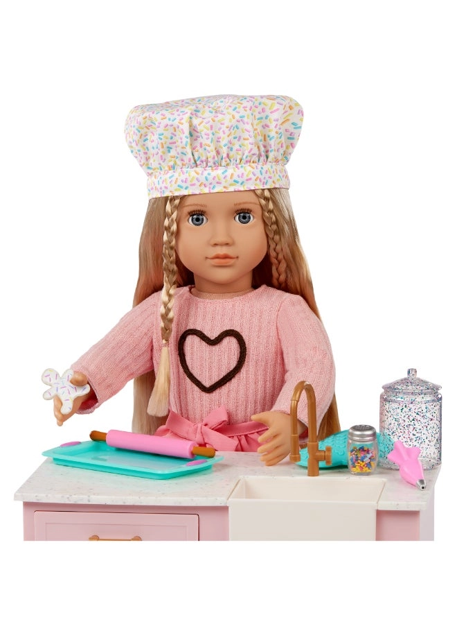 Emery Fashion Doll Playset - 18-inch Baking Ages 3+