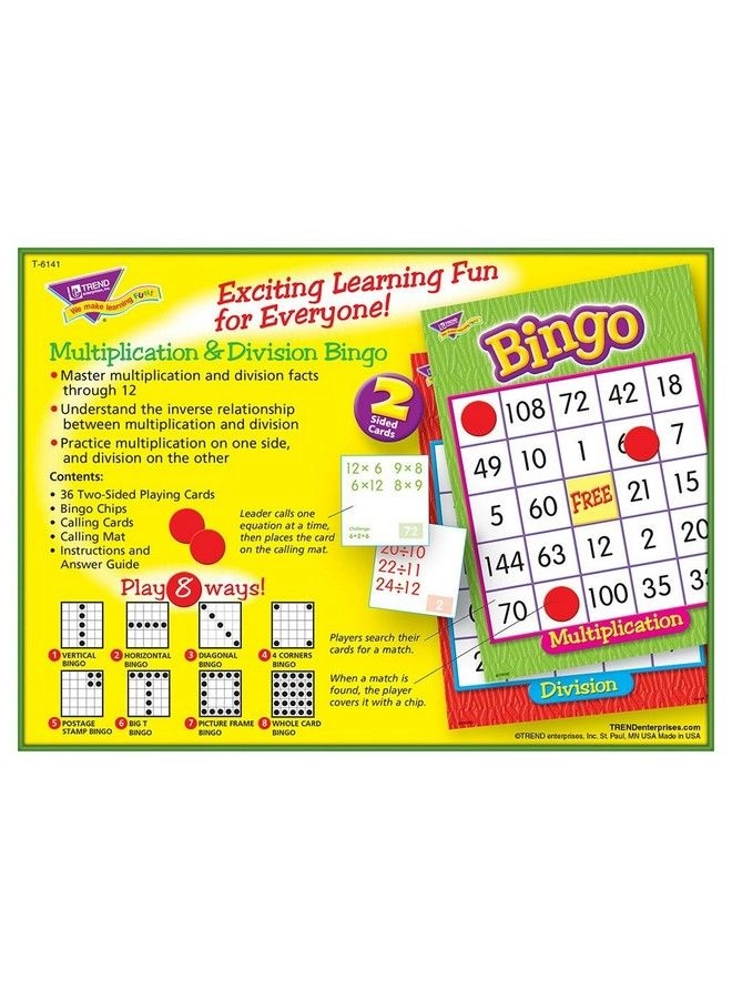 Multiplication & Division Bingo