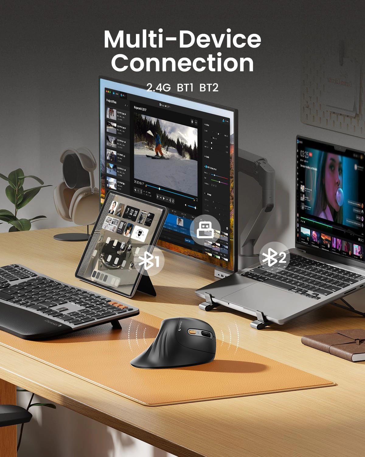 EM11 NL Ergonomic Vertical Mouse - Wireless