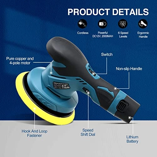 Mini Cordless Polisher - 6-inches (14.5cm)