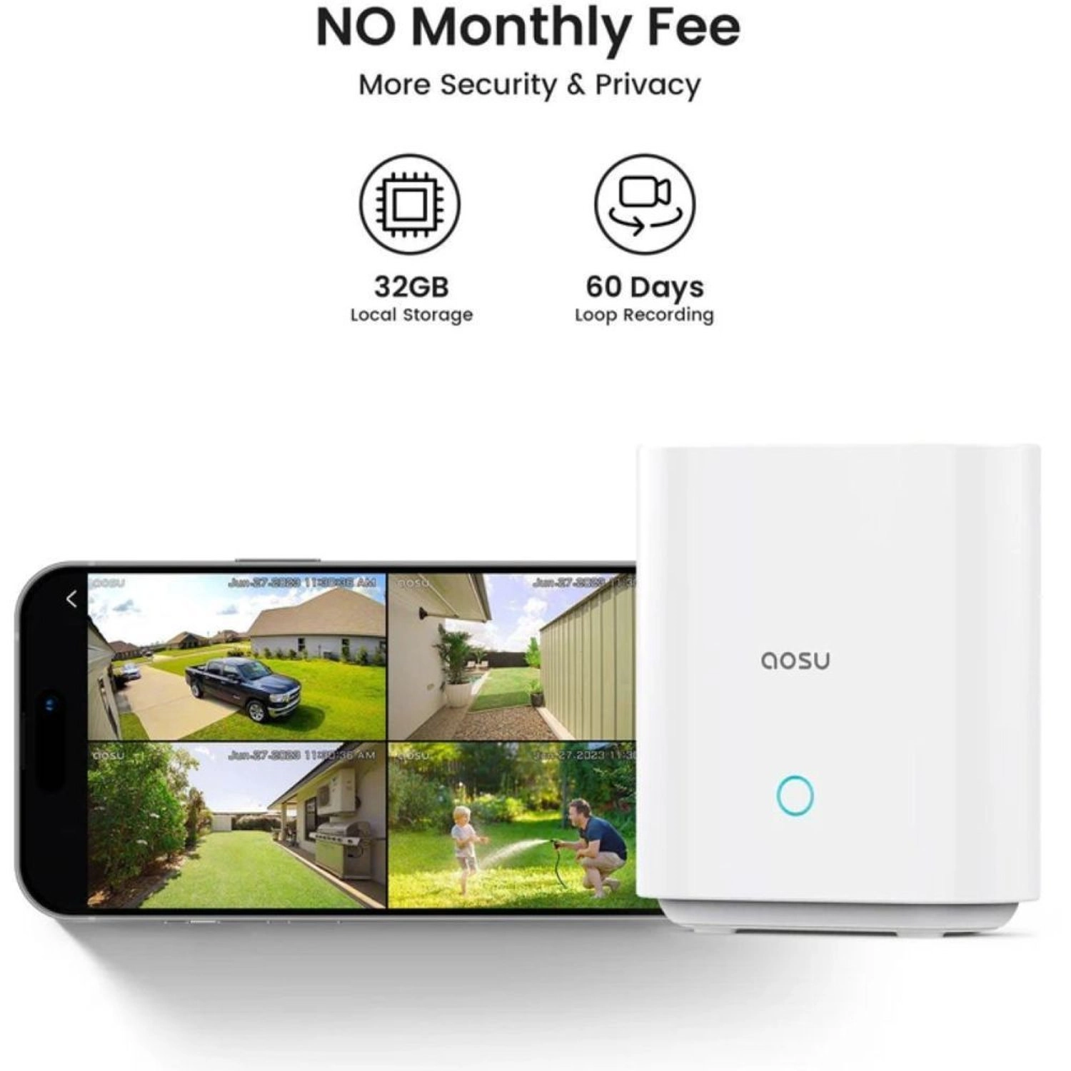 Solar Security Cameras - 2 2K QHD