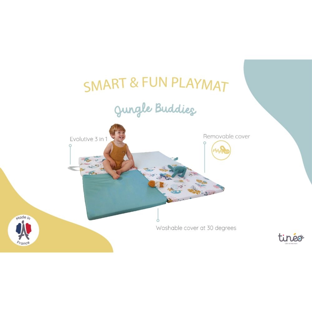3 in 1 Smart And Fun Playmat - Jungle Buddies 0 months