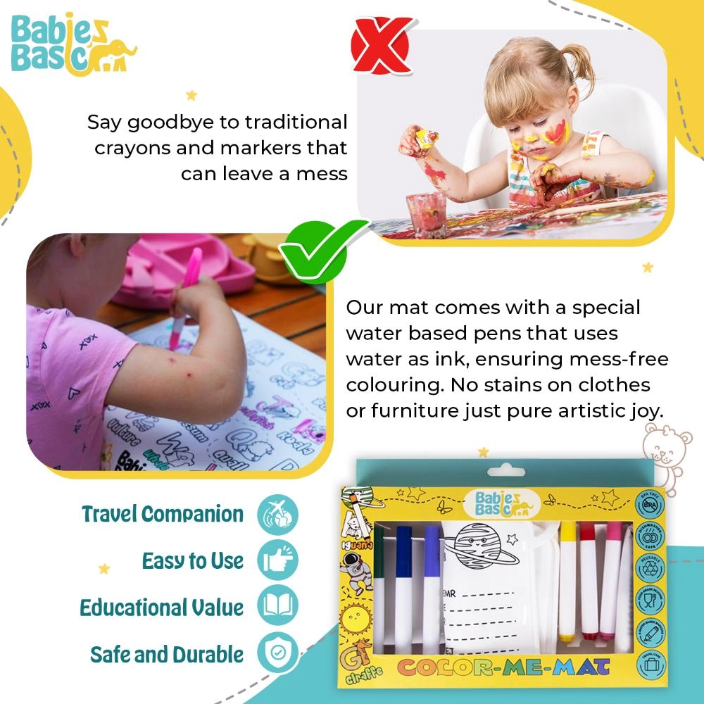 Reusable Silicone Coloring Mat - 3 Years+