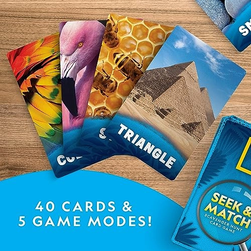Seek & Match Scavenger Hunt Card Game - 3 years and up
