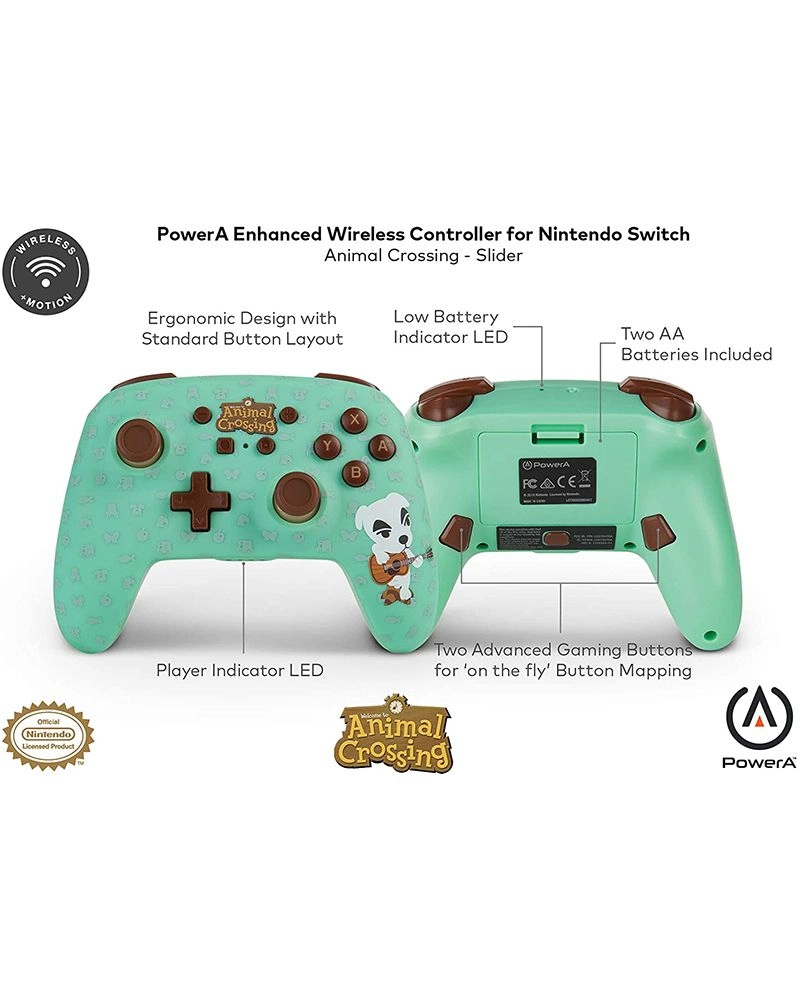 Animal Crossing Wireless Style Controller - Multicolour Nintendo Switch