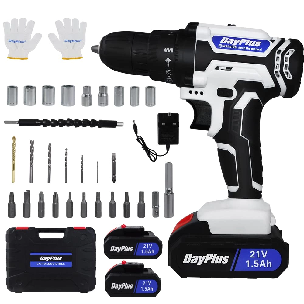 HP factory Cordless Power Drill Set - 1500 mAh